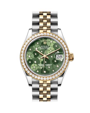 Rolex Datejust 278383RBR Green Floral Motif Diamond